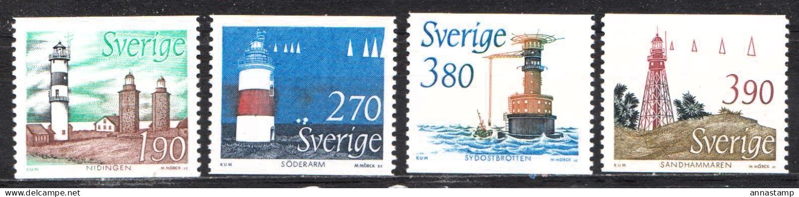 Sweden MNH Set - Leuchttürme