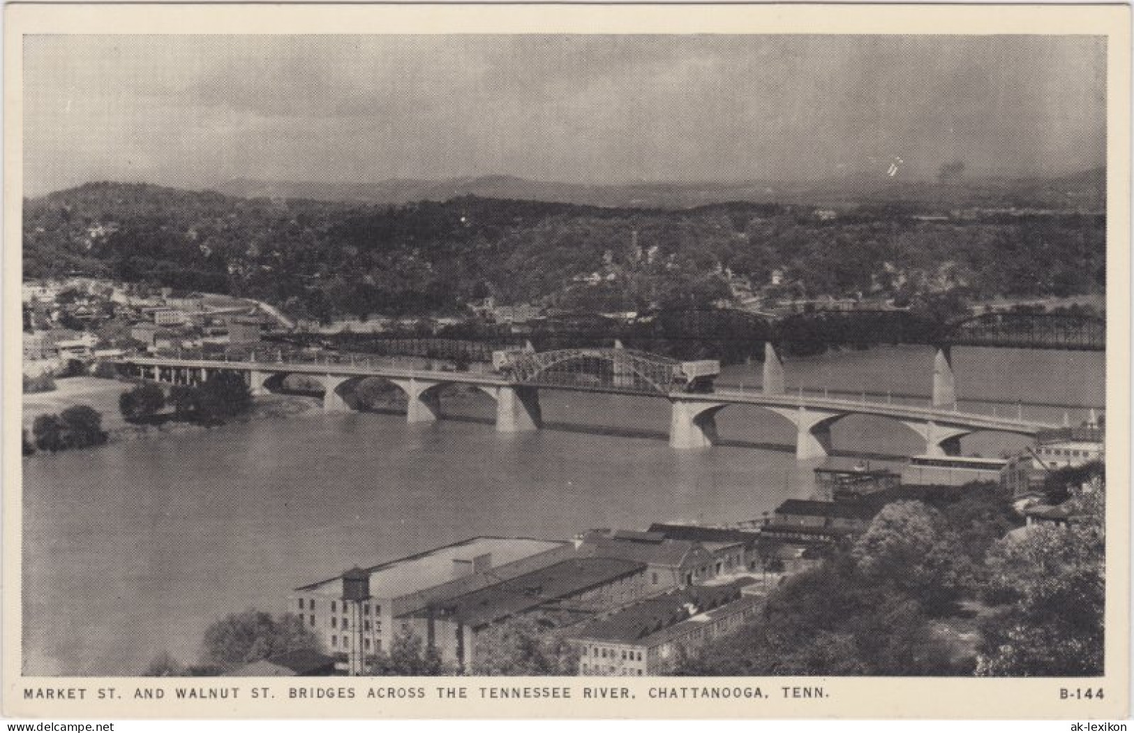 Chattanooga    Market St. And Walnut St. Bridges Across The Tennessee River 1940 - Other & Unclassified