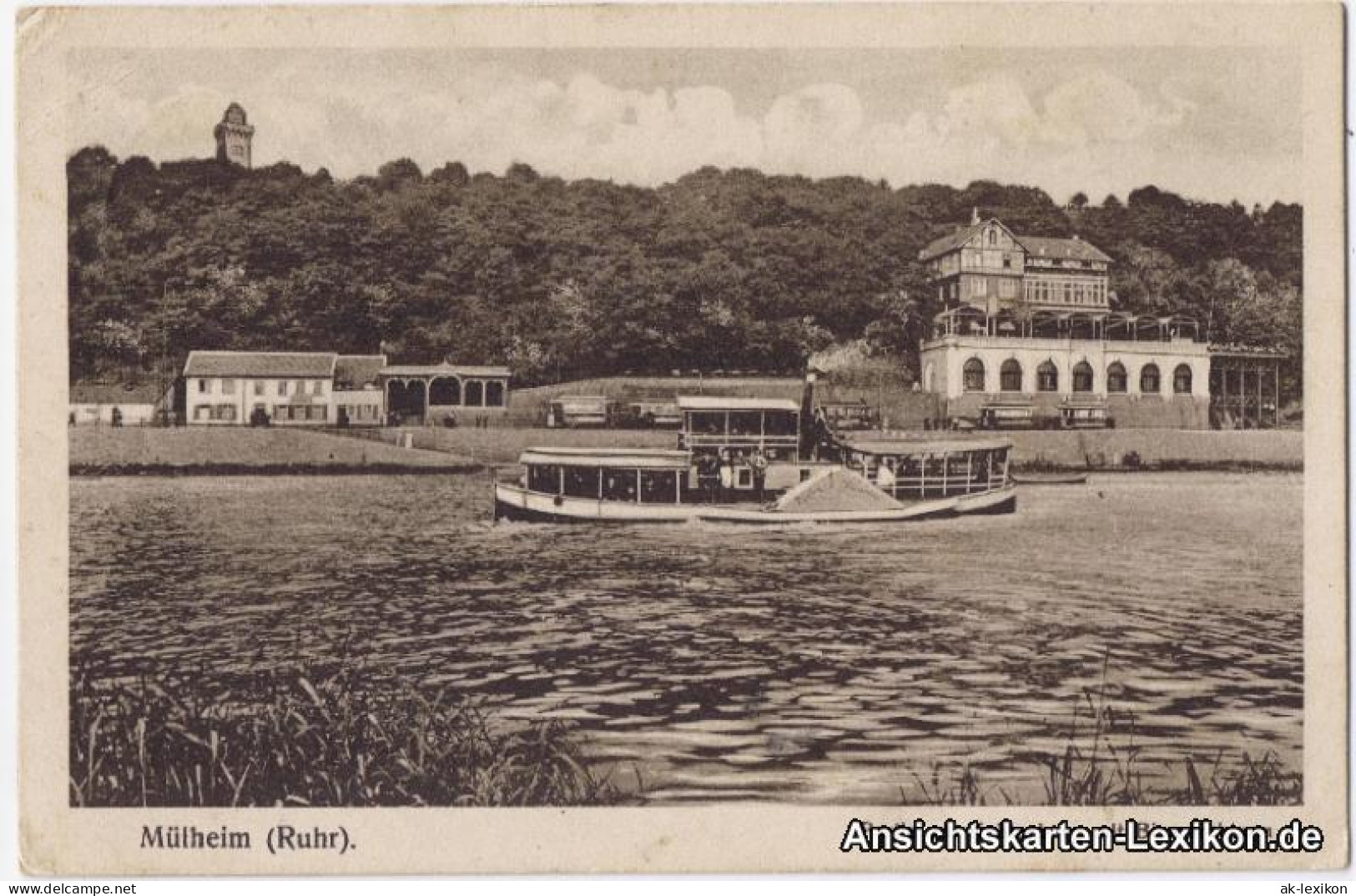 Menden-Holthausen-Mülheim An Der Ruhr Partie Am Kahlenberg Mit Bismarckturm 1916 - Mülheim A. D. Ruhr