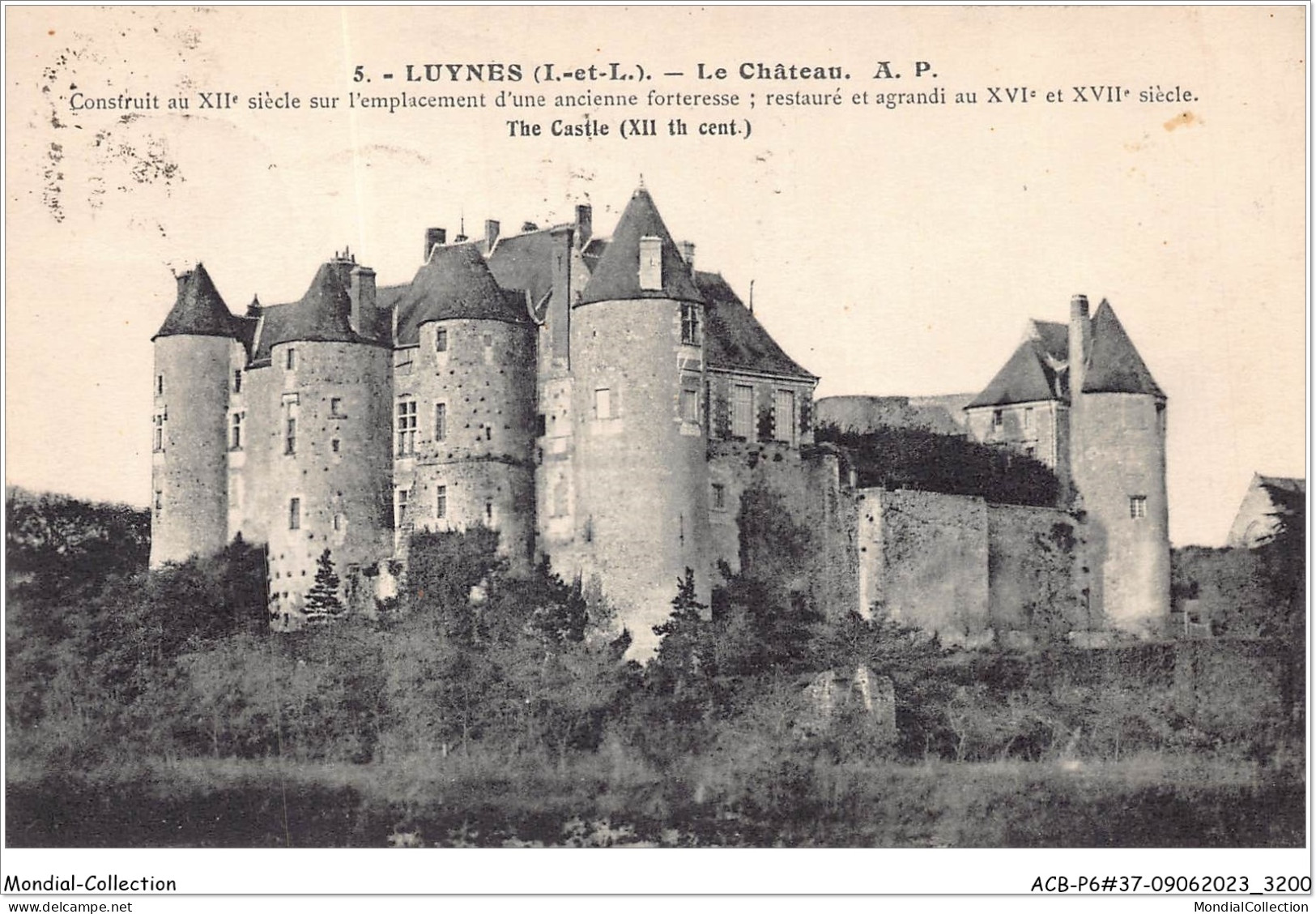 ACBP6-37-0559 - LUYNES - Le Château - Luynes