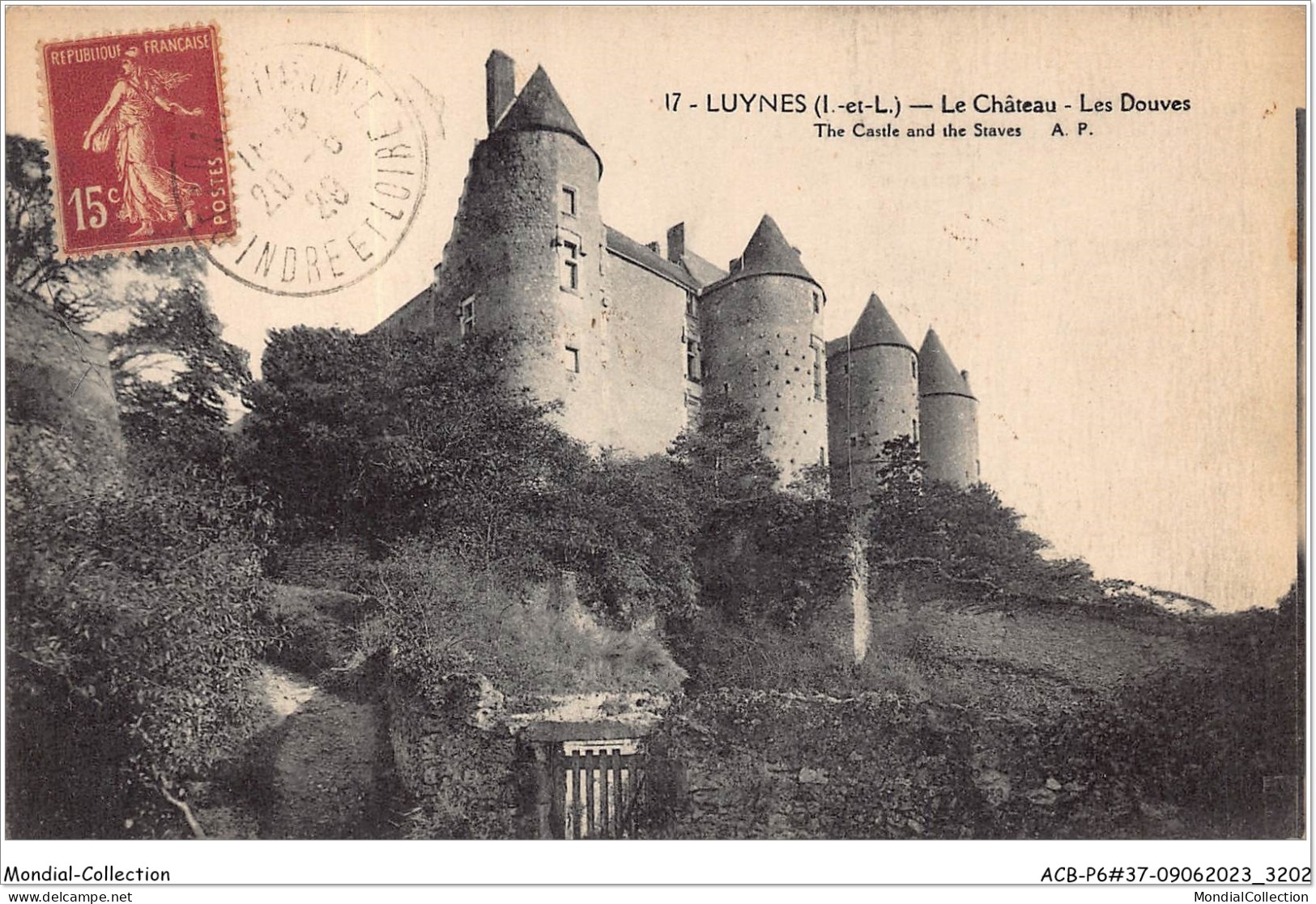 ACBP6-37-0560 - LUYNES - Le Château - Les Douves - Luynes
