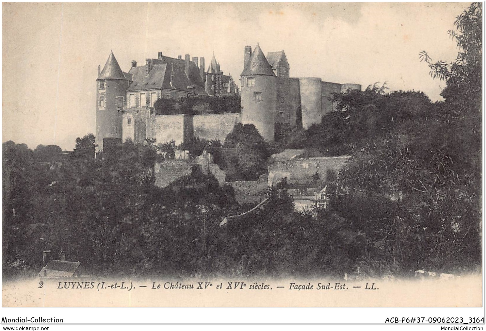 ACBP6-37-0541 - LUYNES - Le Château XV Et XVIe Siècles - Façade Sud-est - Luynes