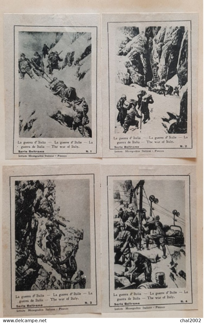 Guerre D'italie Série Beltrame  Du N° 1 Au 4  1914 1918 - Propagande De Guerre