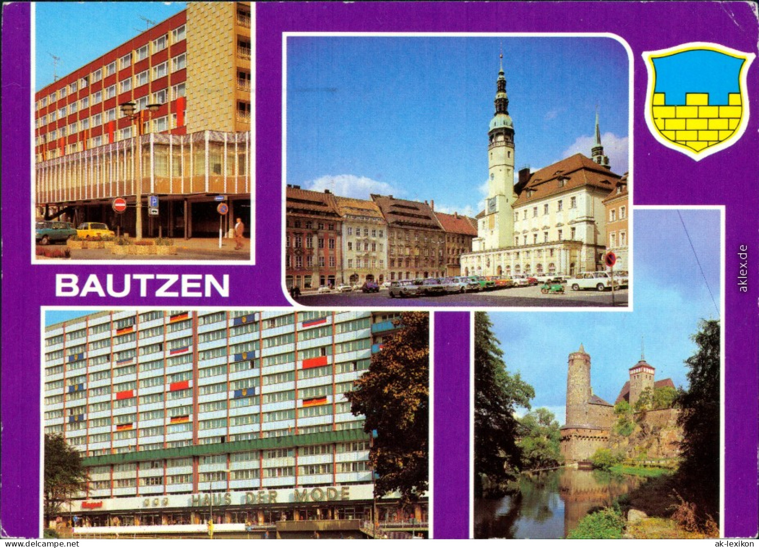 Bautzen Budyšin Ho-Café "Lubin", Markt Und Rathaus, Haus Der Mode, Alte Wasserkunst Und Michaeliskirche 1980 - Bautzen