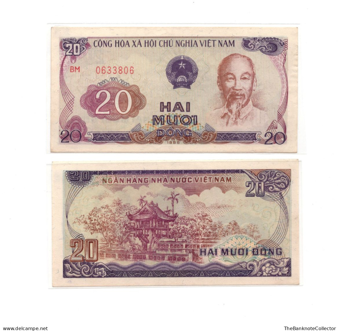 Vietnam 20 Dong 1985 P-93 UNC - Viêt-Nam