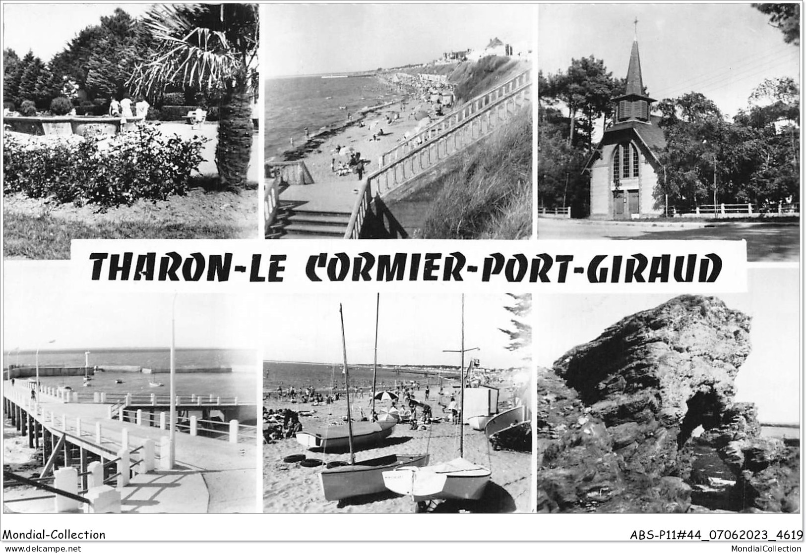 ABSP11-44-1048 - THARON - La Plage-Le Jardin-La Chapelle Sainte Anne -La Jetee -Le Cormier -Port Giraud - Tharon-Plage