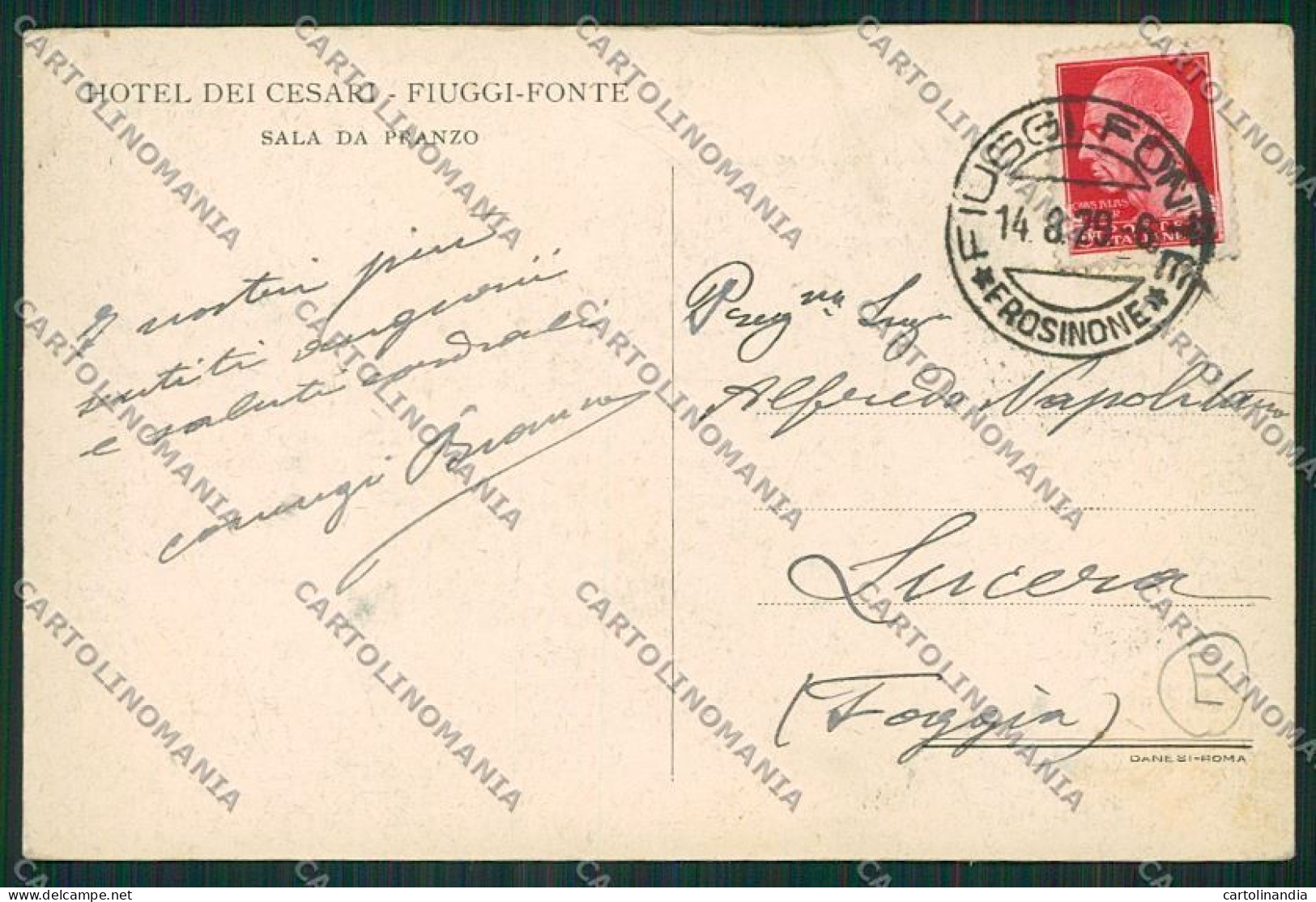 Frosinone Fiuggi Cartolina QK4199 - Frosinone