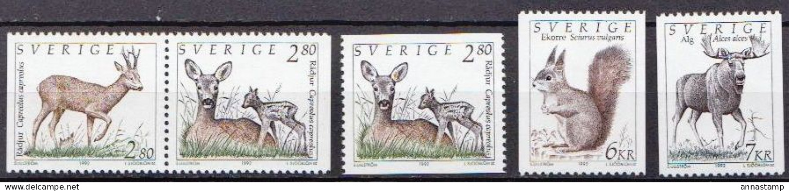 Sweden MNH Set - Animalez De Caza