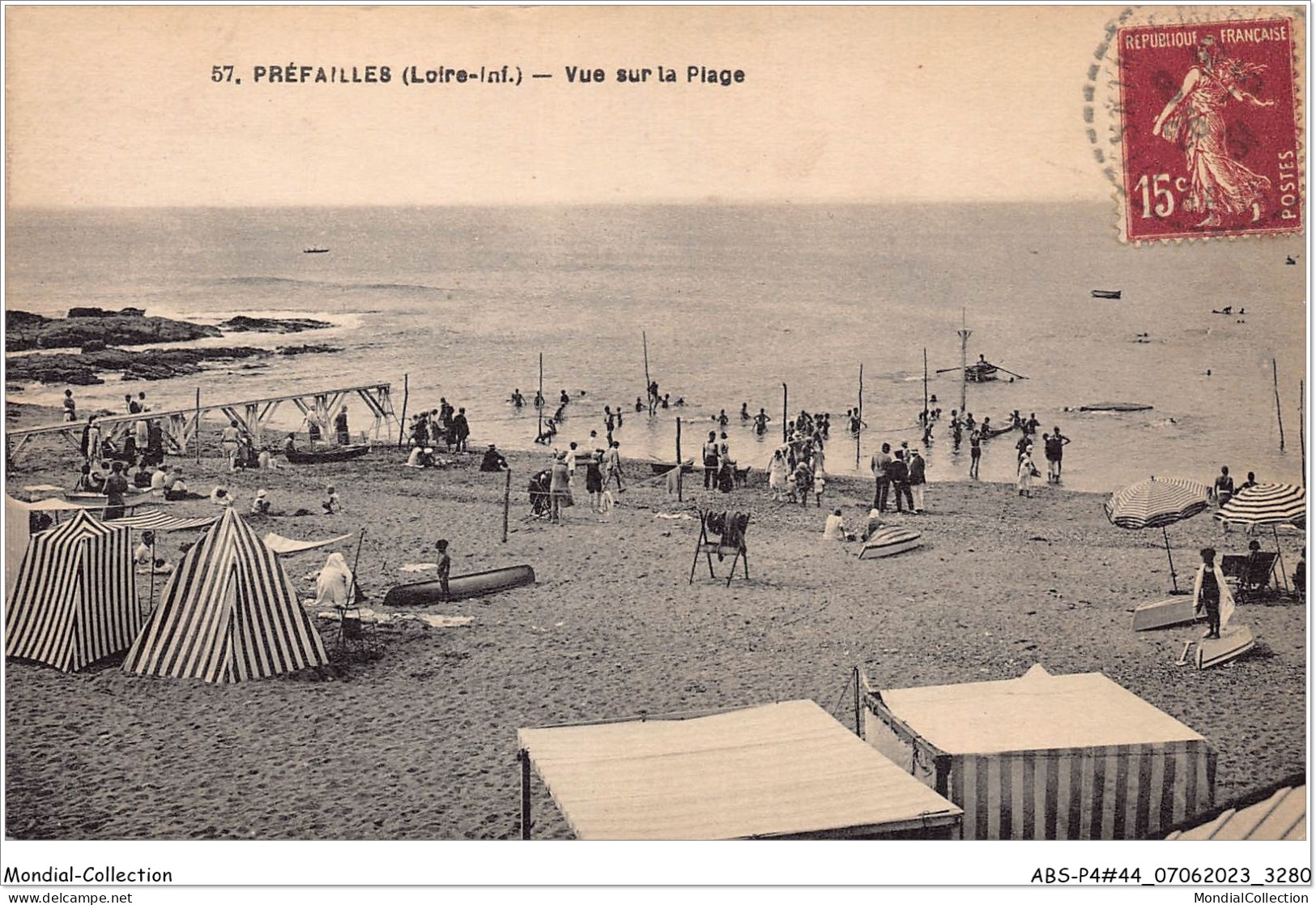 ABSP4-44-0377 - PREFAILLES - Vue Sur La Plage  - Préfailles