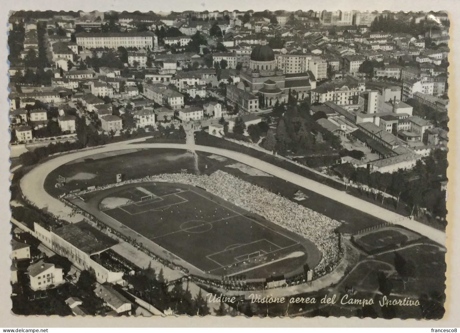 1957 UDINE VISIONE AEREA DEL CAMPO SPORTIVO /  STADIO / CALCIO - Football