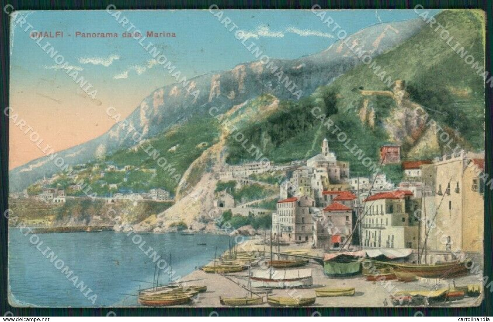 Salerno Amalfi PIEGHE Cartolina ZKM9995 - Salerno