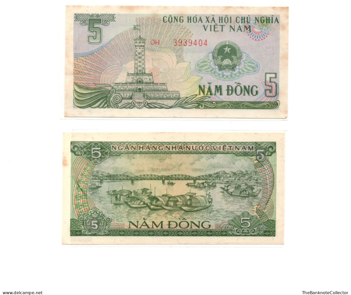 Vietnam 5 Dong 1985 P-91 UNC Foxing - Viêt-Nam