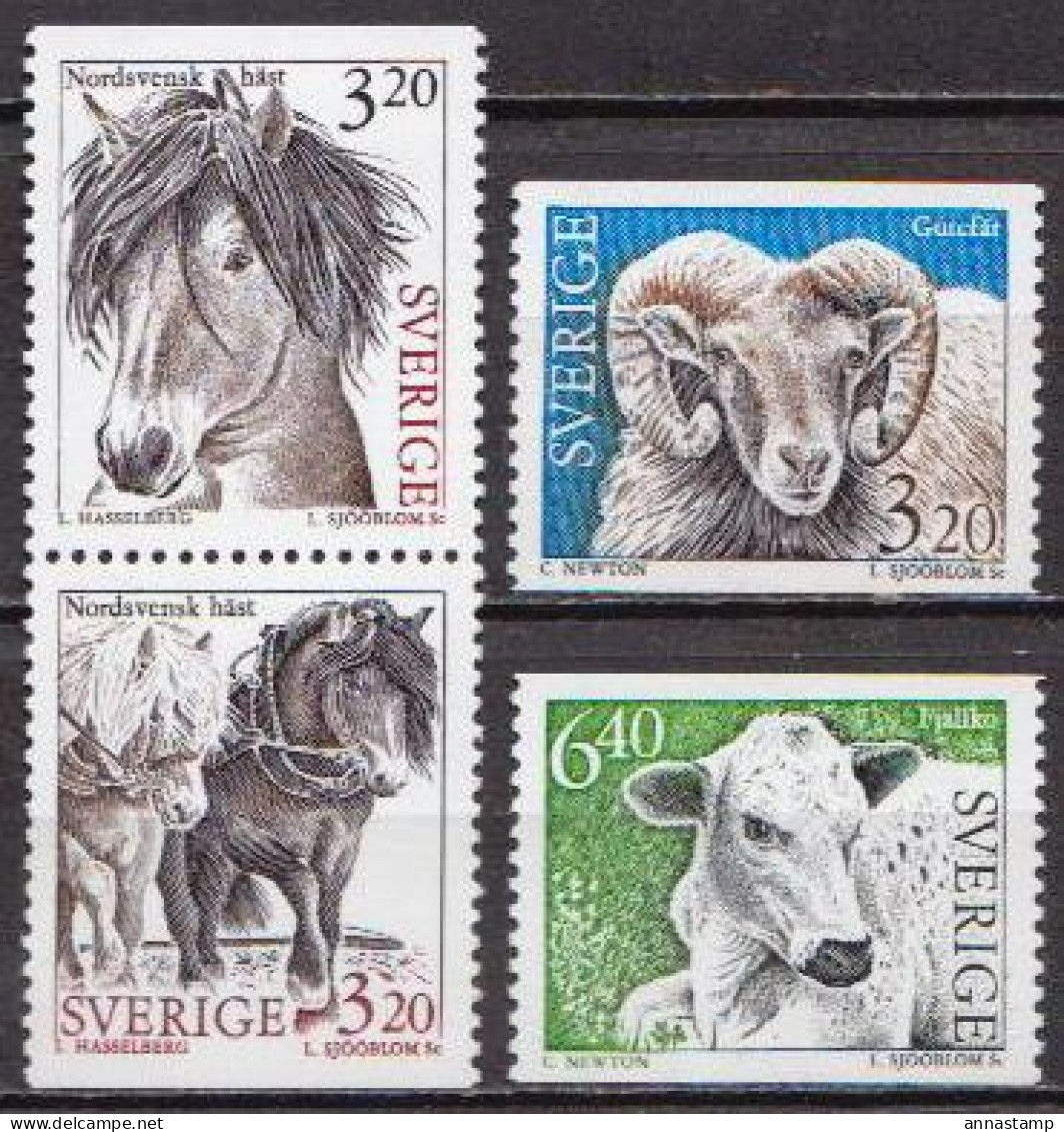 Sweden MNH Set - Farm