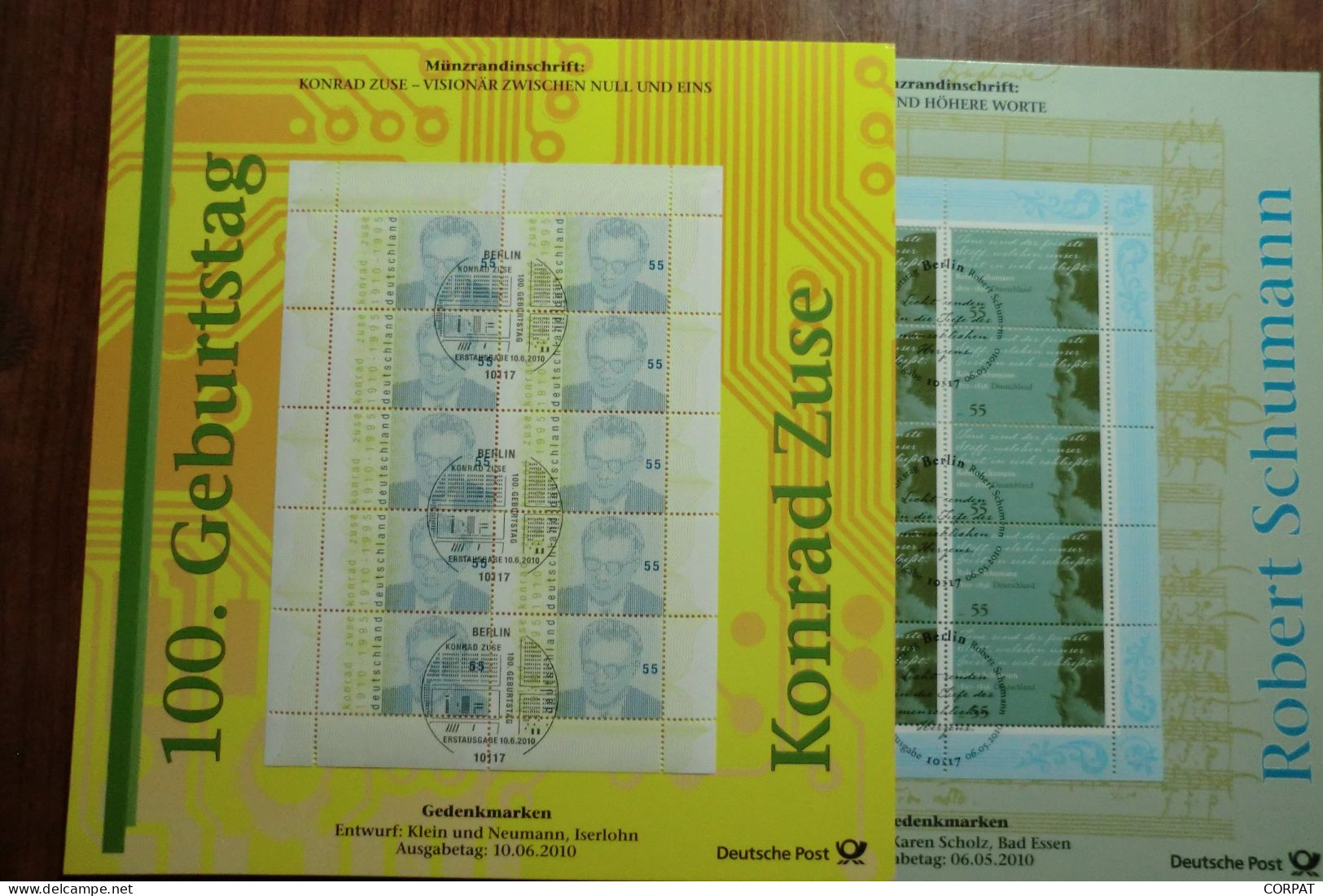 Germany.8 Souvenir Sheet  F.D.C. From 2010 To 2014    (5 Photos) - Gebraucht