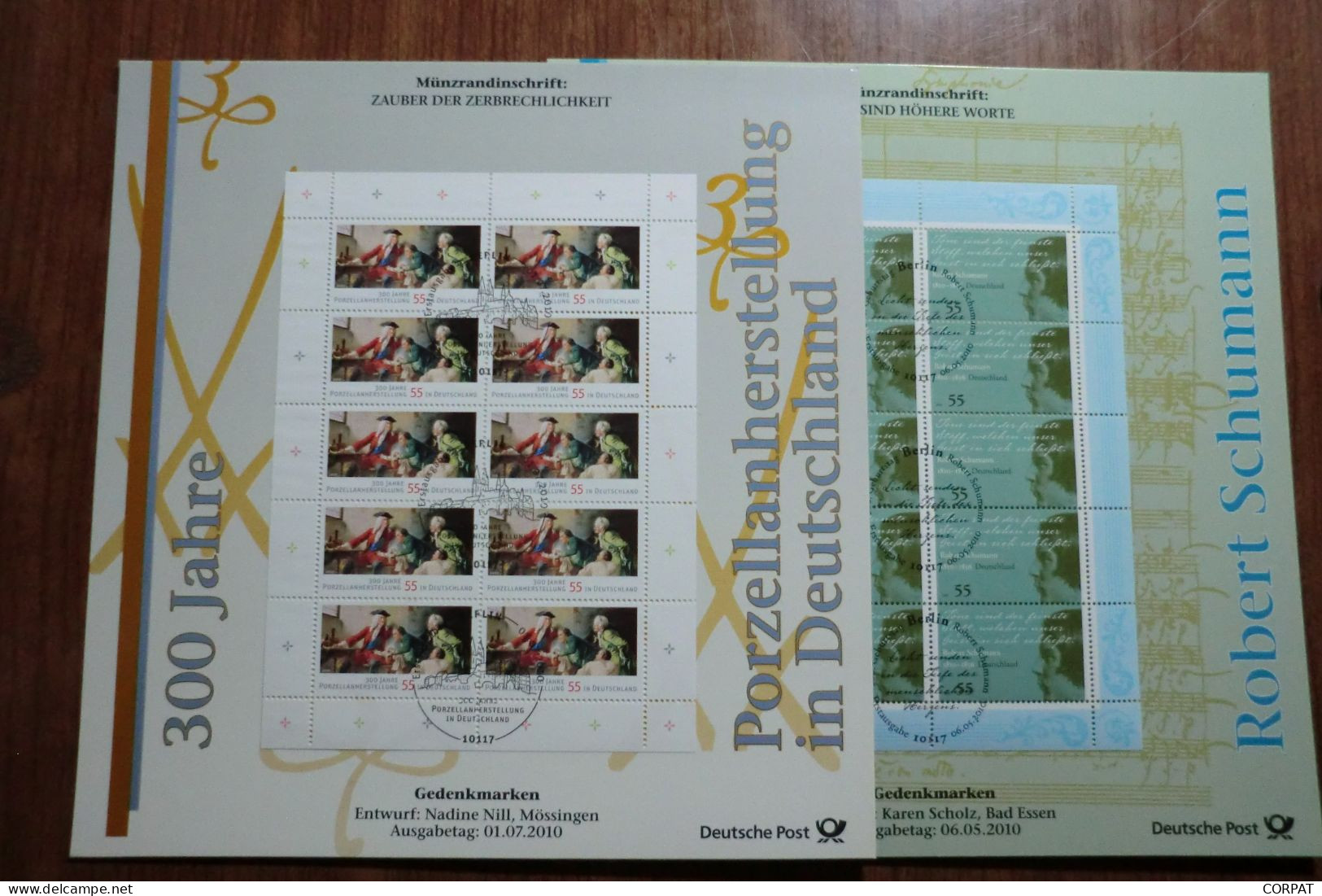 Germany.8 Souvenir Sheet  F.D.C. From 2010 To 2014    (5 Photos) - Gebraucht