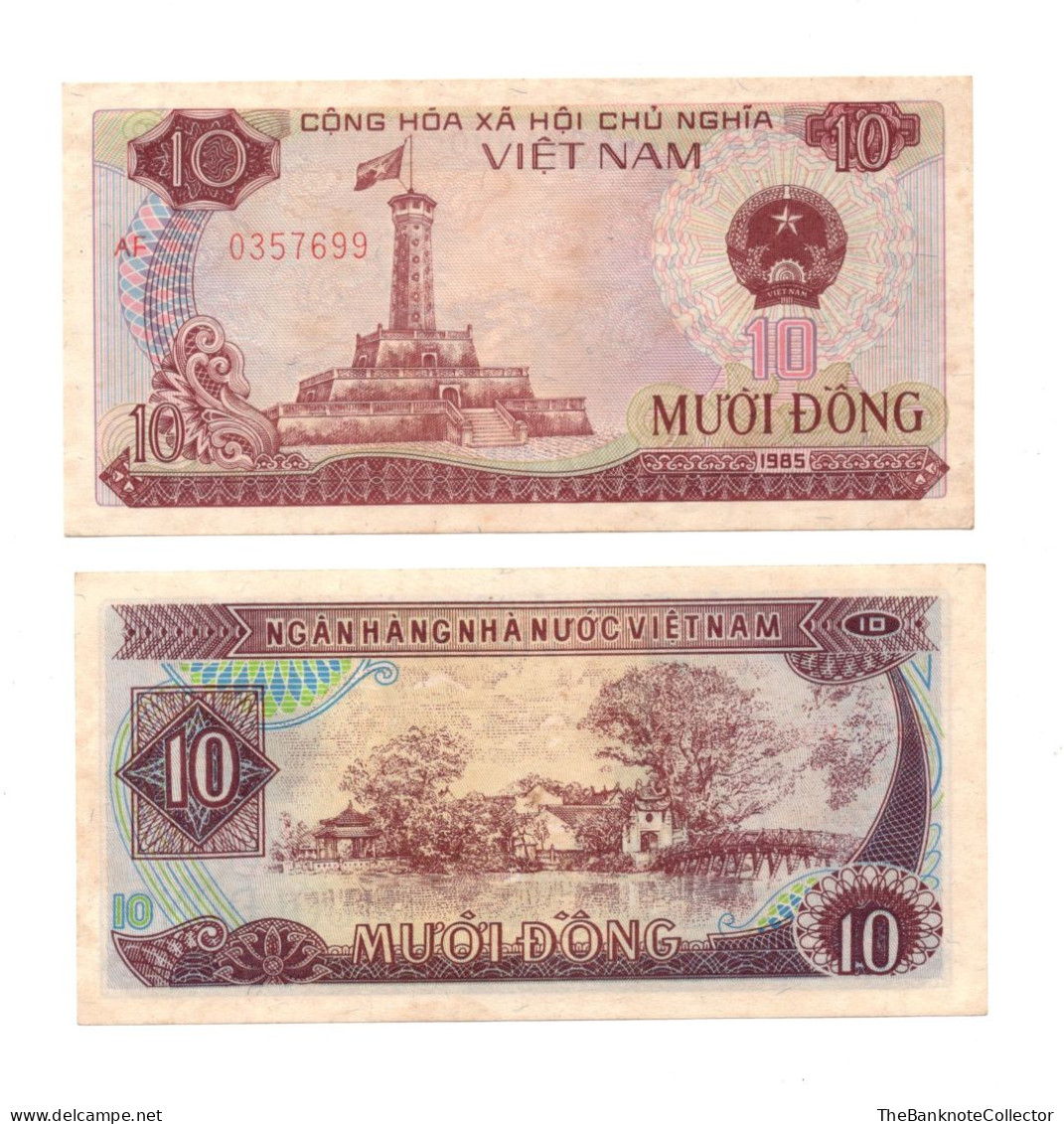 Vietnam 10 Dong 1985 P-92 UNC Foxing - Viêt-Nam