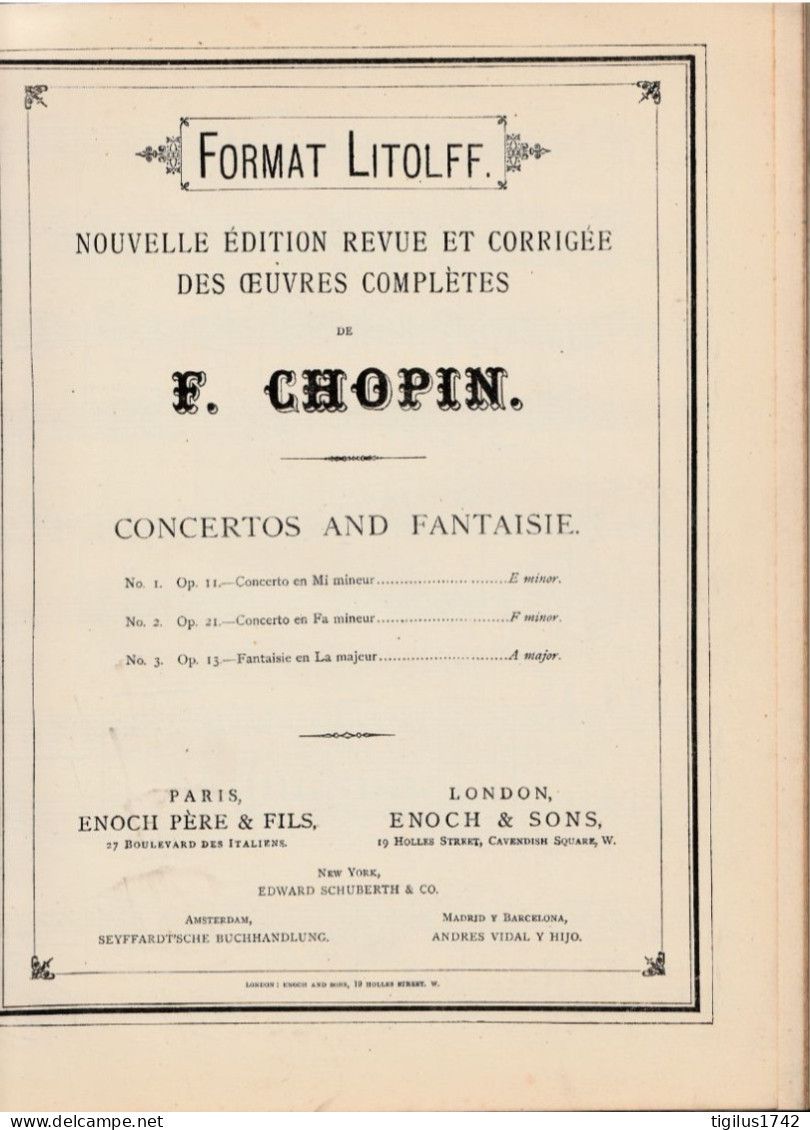 Partitions Musicales. Chopin F. Œuvres Complètes Pour Piano. 3ème Volume : Ballades, Impromptus, Barcarolle, Berceuse, B - A-C