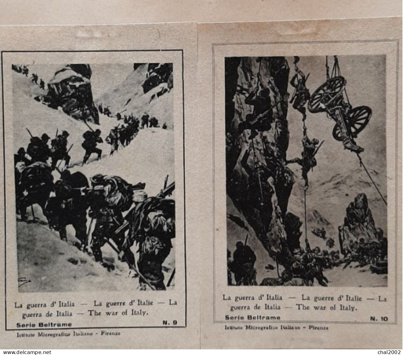 Guerre D'italie 1914 1918   Serie Beltrame   N°5 Au 10 - Oorlogspropaganda