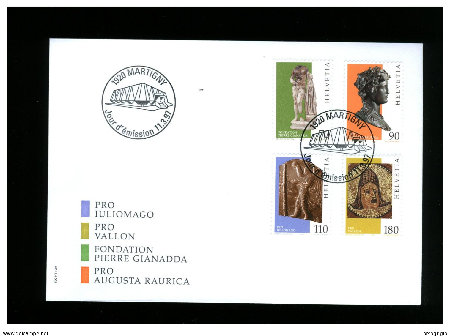 SVIZZERA - HELVETIA - FDC 1997 - FDC