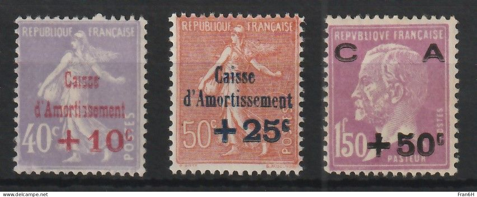 YT N° 249 à 251 - Neufs ** - MNH - Cote 235,00 € - Nuovi