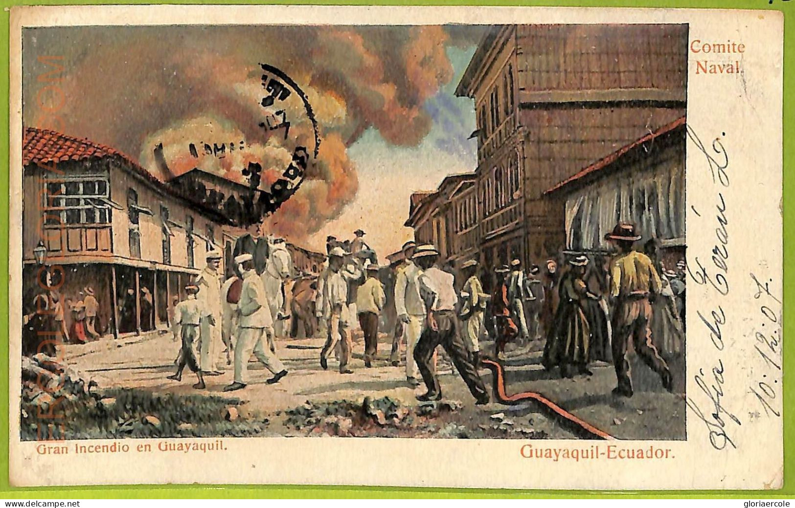 Af2395 - ECUADOR - Vintage Postcard -  Guayaquil - 1907 - Ecuador