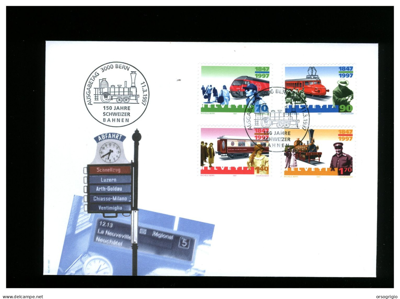 SVIZZERA - HELVETIA - FDC 1997 - FDC