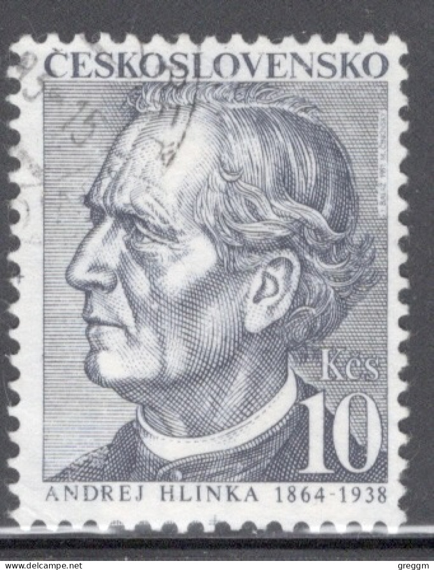 Czechoslovakia 1991 Single Stamp For 53rd Anniversary Of The Death Of Father Andrej Hlinka In Fine Used - Usados