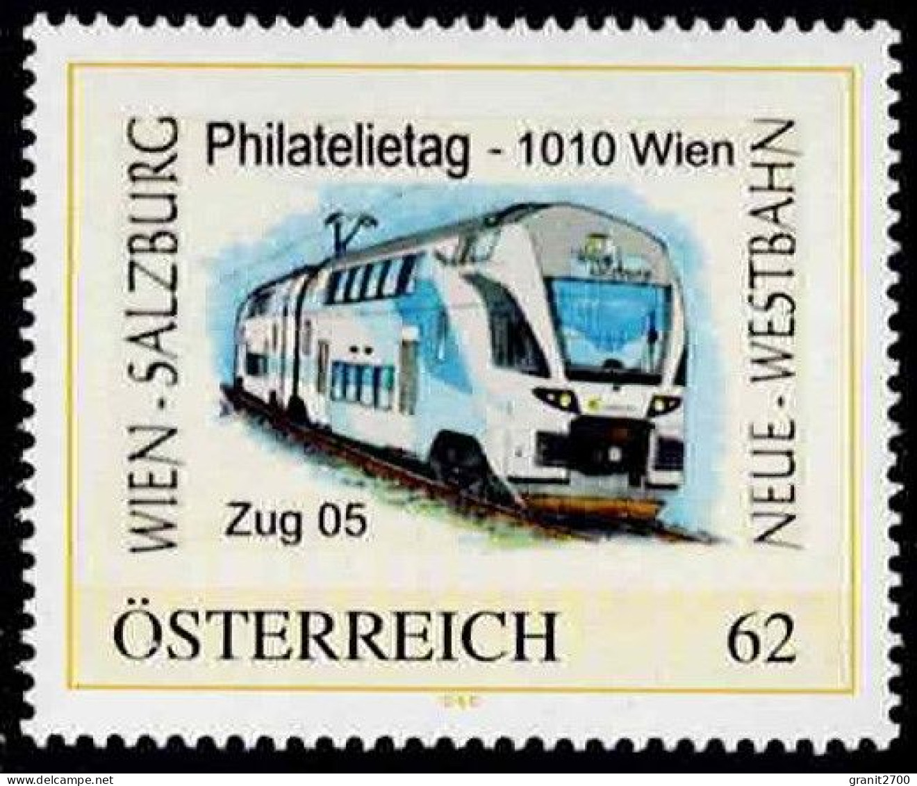 PM  Philatelietag 1010 Wien - Neue - Westbahn Ex Bogen Nr.  8030932  Vom 22.12.2011 Postfrisch - Timbres Personnalisés