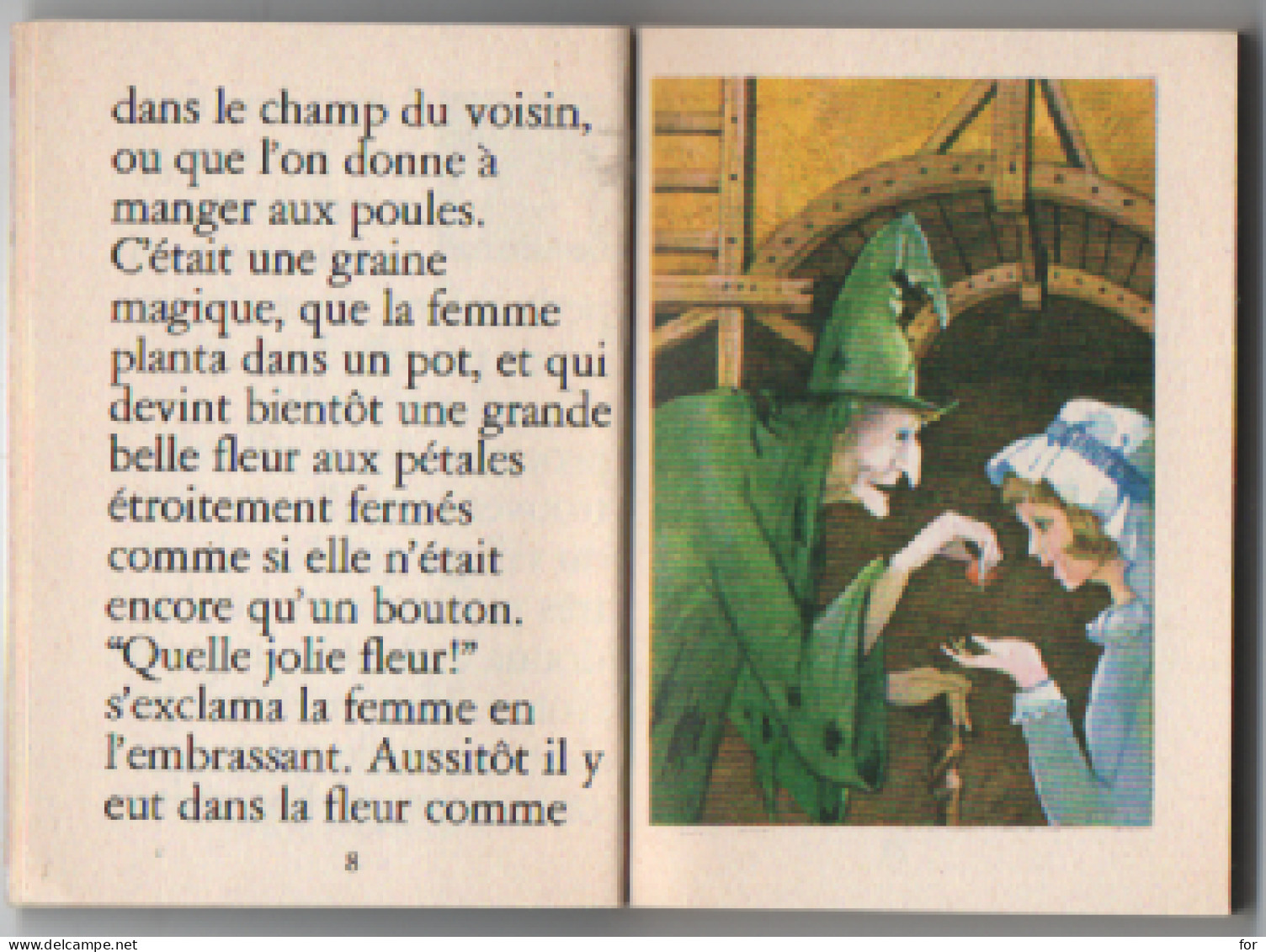 Livre Minuscule - Contes : Junior : " La Petite Poucette "  - D'après H. C. Andersen : édition Jacques Riquier - Contes