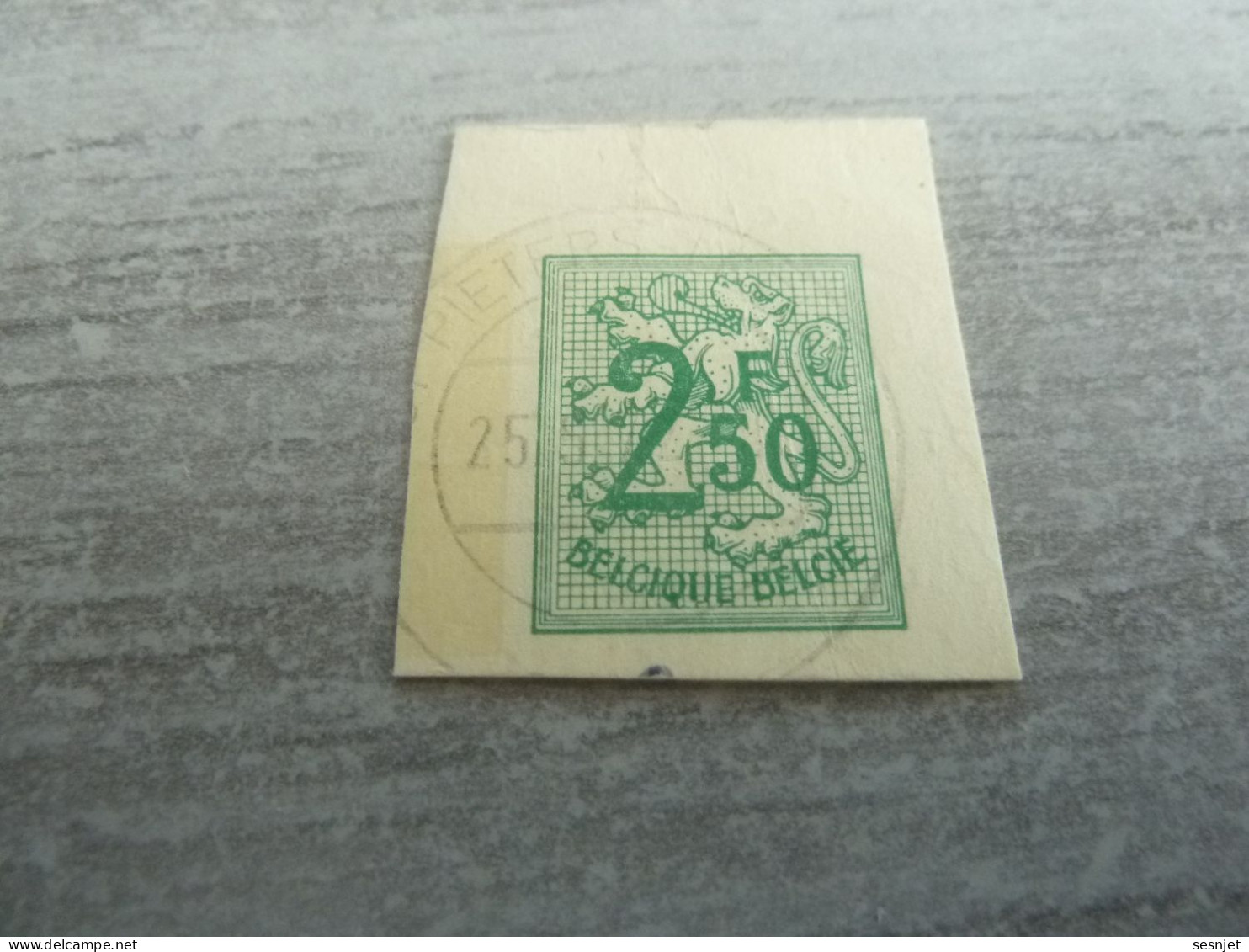 Belgique - Lion - 2f.50 - Non Dentelé - Vert - Oblitéré - Année 1950 - - Oblitérés
