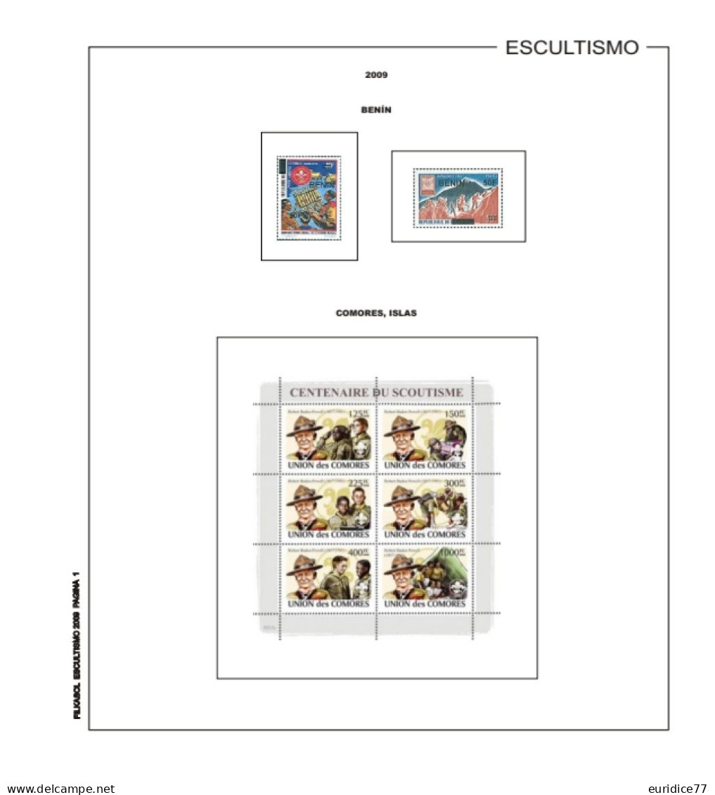 Suplemento Filkasol Escultismo 2006-2010 - Hojas Preimpresas Color Para Album 15 Anillas - Pre-Impresas