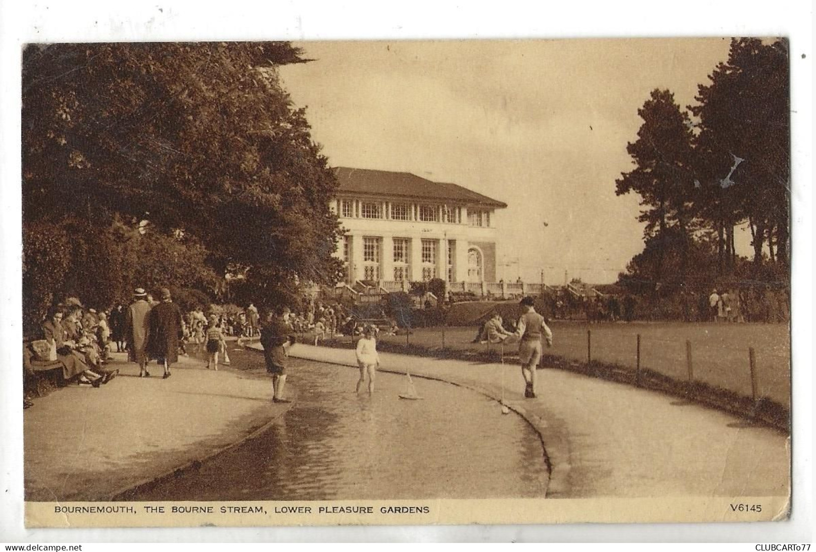 Bournemouth (Royaume-Uni, Dorset) : The Bourne Stream Lower Pleasure Gardens In 1958 (lively) PF. - Bournemouth (vanaf 1972)