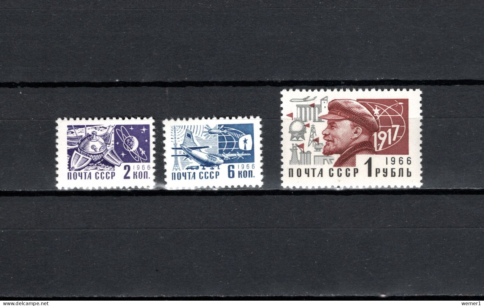 USSR Russia 1968 Space, Definitives Technology 3 Stamps MNH - Russie & URSS