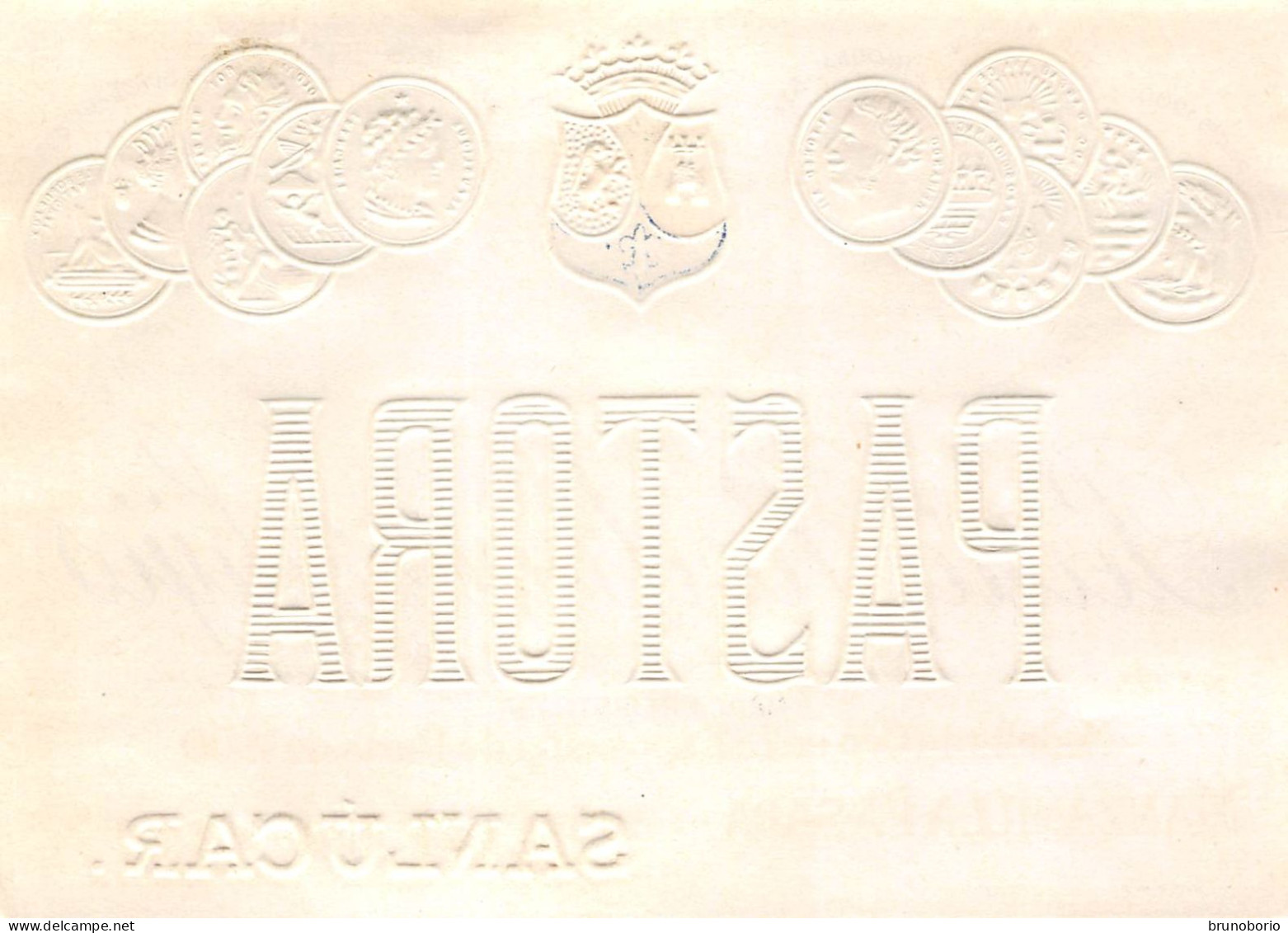 00095 "PASTORA - PEDRO RODRIGEZ HYOS - MANZANILLAPASADA - SANLUCAR - MEDALLA DE ORO PARIS 1900" ETIC II QUARTO XX SECOLO - Other & Unclassified