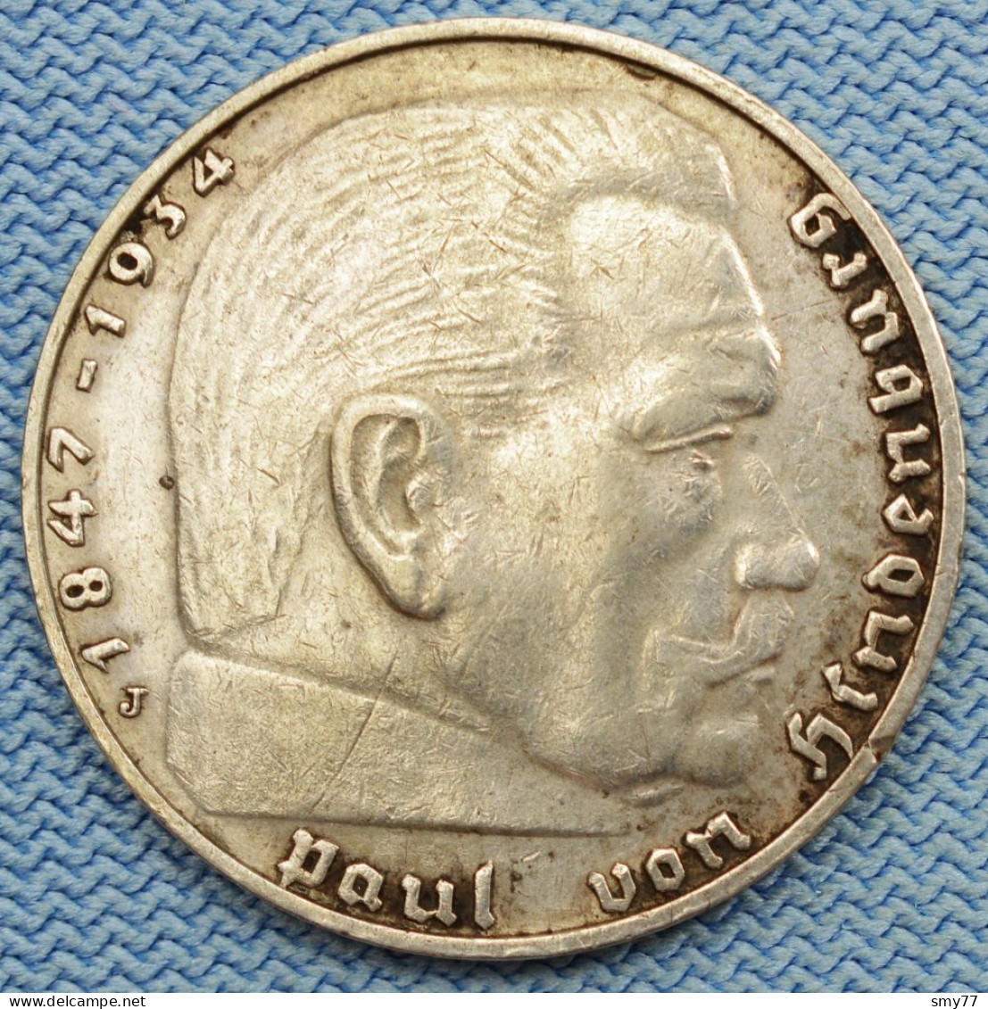 3 Reich • 2 Mark 1936 J •  RARE • Reichsmark • Third Reich • Deutschland / Germany •  [24-661] - 2 Reichsmark