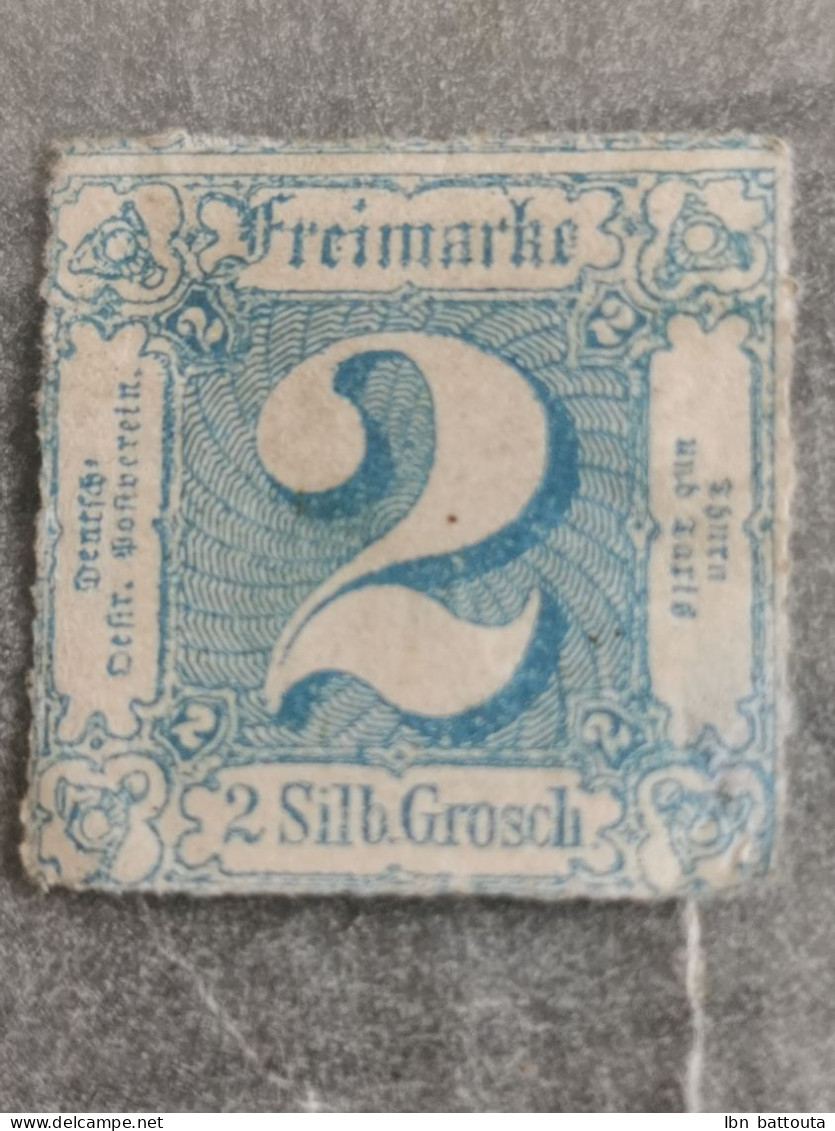 Timbres De Voyage : 1859-1865 Allemagne Thurn & Taxis Timbres Scott # 25, Menthe Sans Gomme MNG - Nuovi