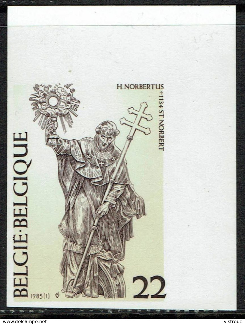 COB  2156 - ND - Coin De Feuille - Cote: 10,00 € - 850 E Anniversaire De La Mort De Saint-Norbert - 1985. - 1981-2000