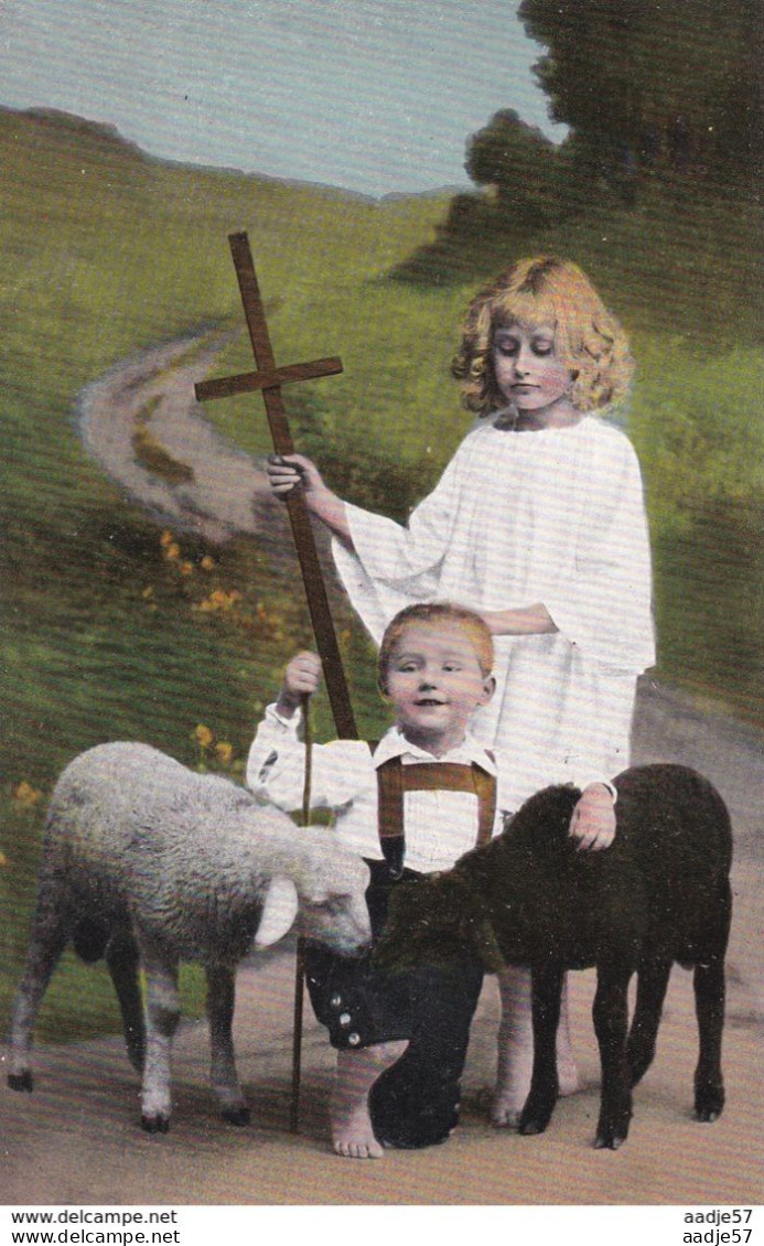 Jezus Als Lam Naar Het Kruis Sheep Cross - Gesù
