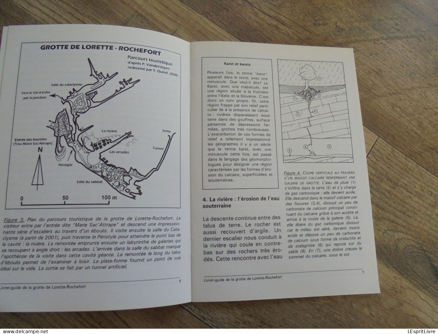 LA GROTTE DE LORETTE Rochefort Régionalisme Spéléologie Spéléologue Caverne Grottes Schéma Structure - Belgium