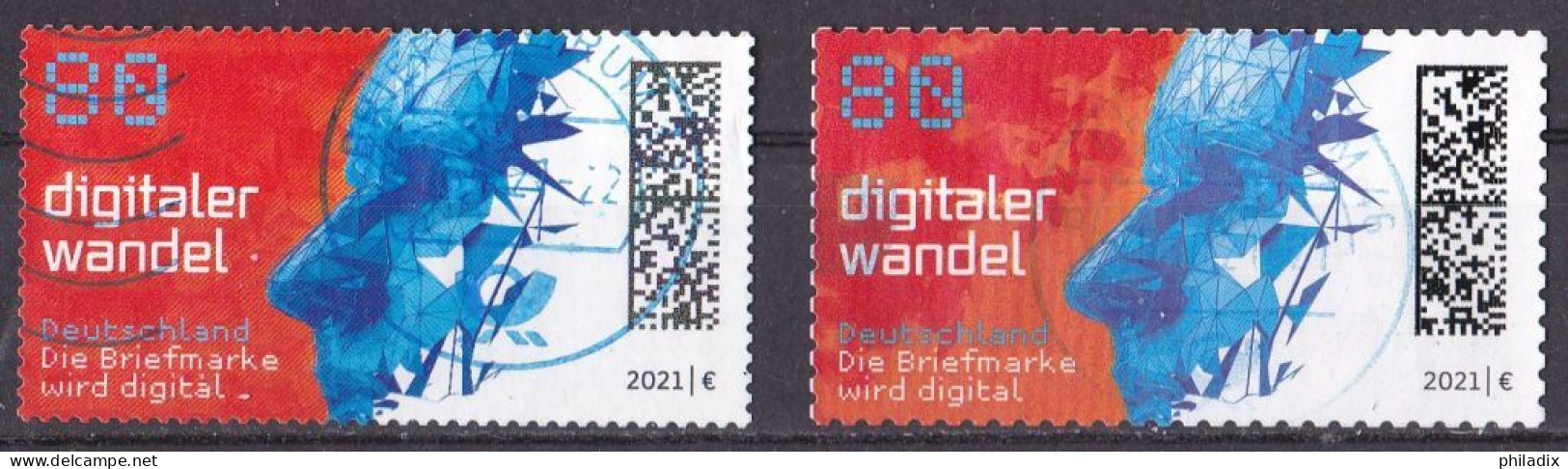 BRD 2021 Mi. Nr. 3592 O/used Enge + Weite Zähnung (BRD1-1) - Gebraucht