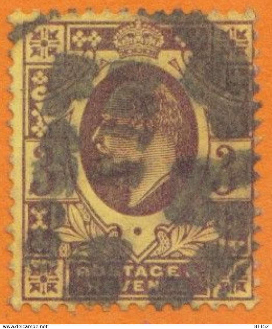 GRANDE-BRETAGNE Georges V 3p Y.et.T. 111 Brun-lilas S.jaune Oblitéré - Used Stamps