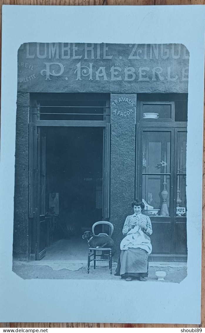 PLOMBERIE ZINGUERIE  HAEBERLE  MAGASIN DEVANTURE CARTE PHOTO - St. Cyr L'Ecole