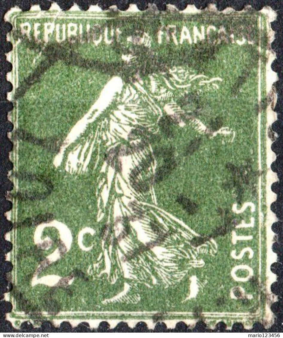 FRANCIA, FRANCE, TIPO “SEMEUSE”, 2 C., 1933, FRANCOBOLLI USATI Yt:FR 278, Mi:FR 268, Scott:FR 157 - 1906-38 Säerin, Untergrund Glatt