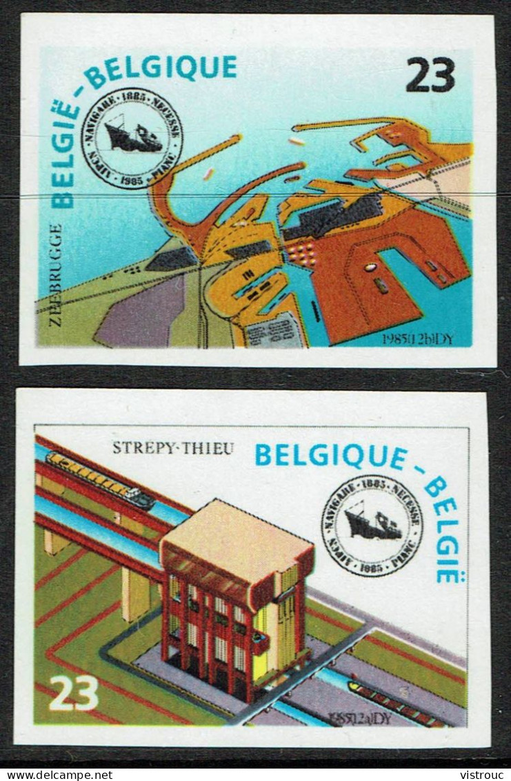 COB  2177/78 - ND - Cote: 20,00 € - 36 E Congrès De Navigation Commémoratif à Bruxelles - 1985. - 1981-2000