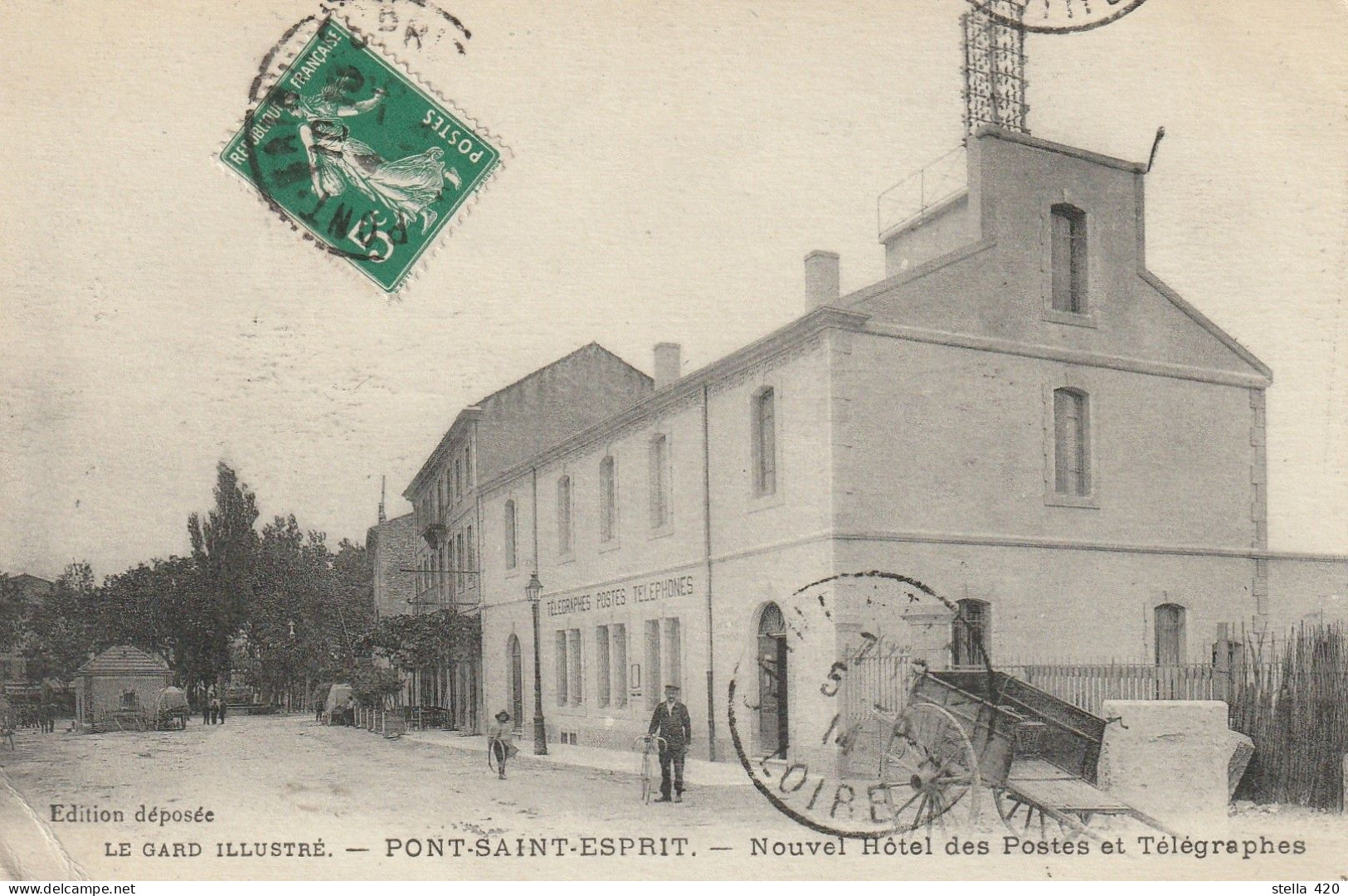 PONT SAINT ESPRIT   MARCHE AUX BOEUFS   ET LA POSTE - Pont-Saint-Esprit