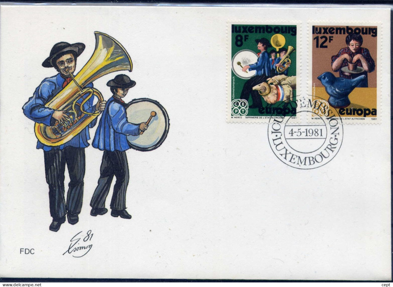 Luxembourg - Europa Cept 1978 -  FDC - 1981