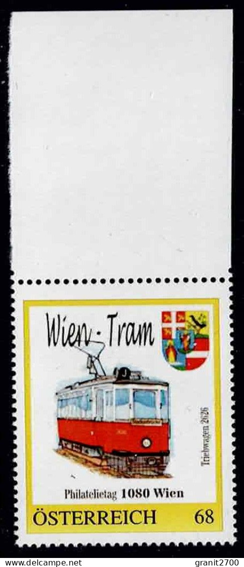 PM  Philatelietag 1080 Wien - Tram  Ex Bogen Nr.  8115052  Vom 18.8.2015  Postfrisch - Timbres Personnalisés