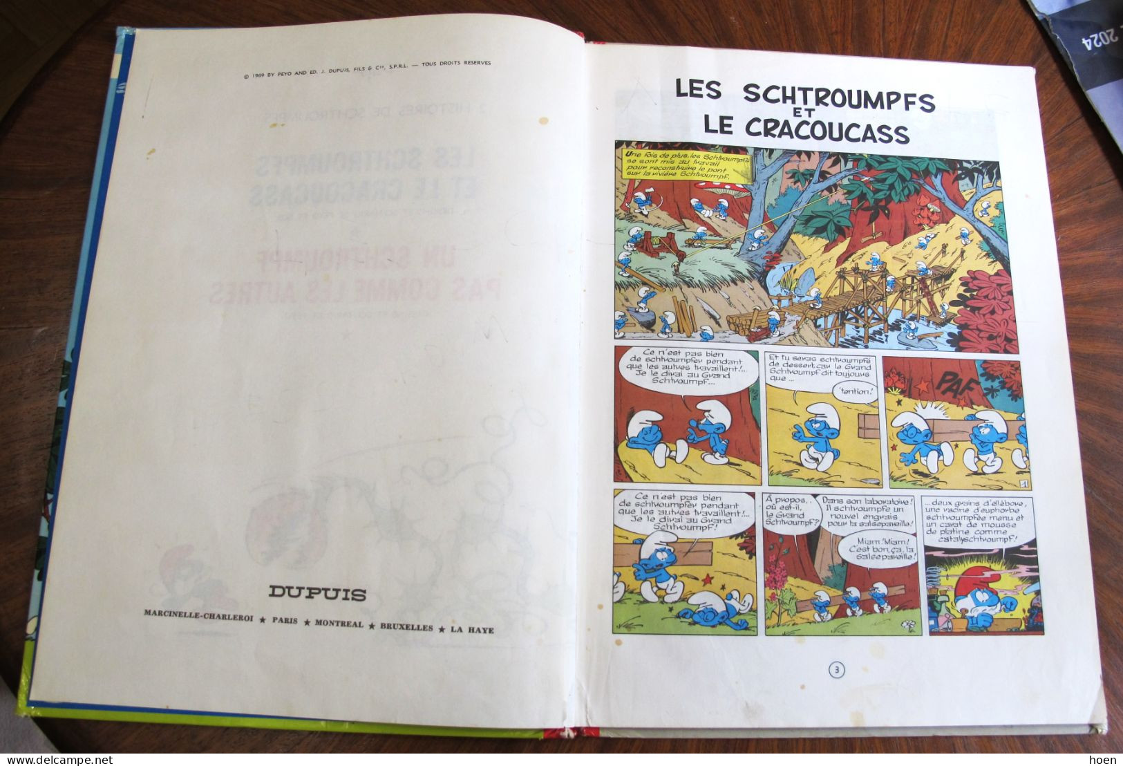 PEYO - Les Schtroumps Et Le Cracoucass - 1969 - Otros & Sin Clasificación