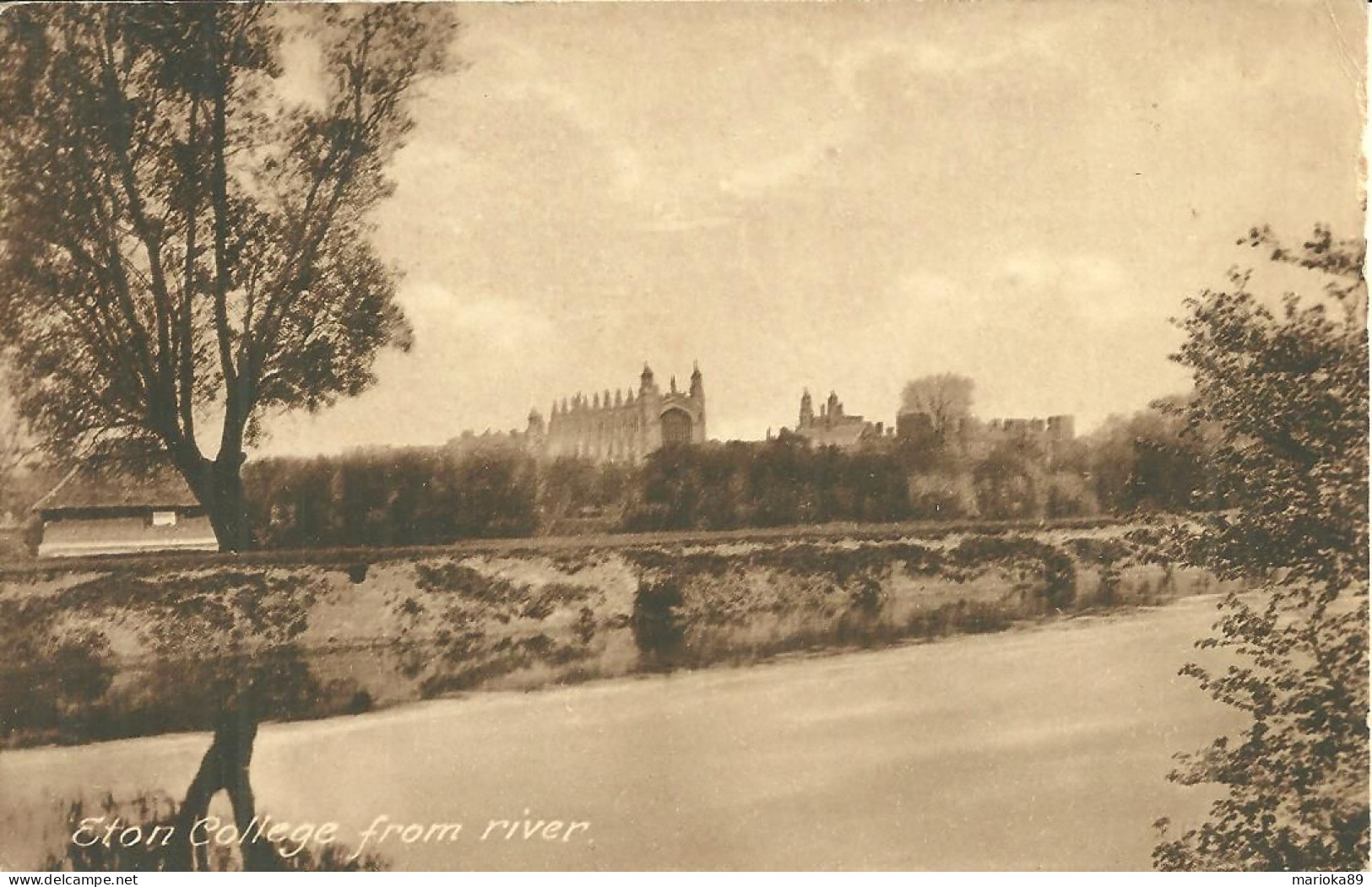 CPA ETON COLLEGE FROM RIVER - Autres & Non Classés