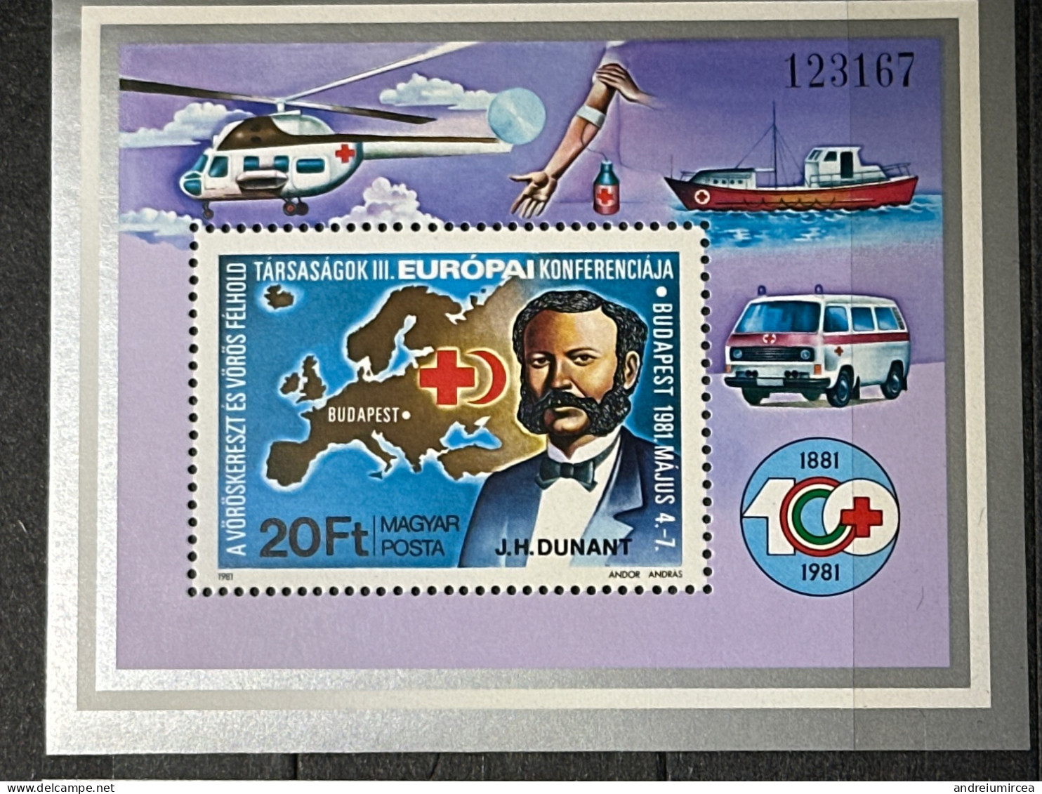 1986 HUNGARY MNH Red Cross - Unused Stamps